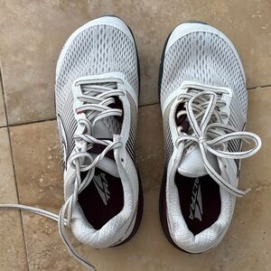 Altra White and Black Running Shoes